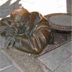 manhole sculpture